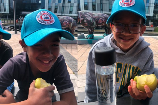 Soccer Budyz come sailing – The Little Optimist Trust